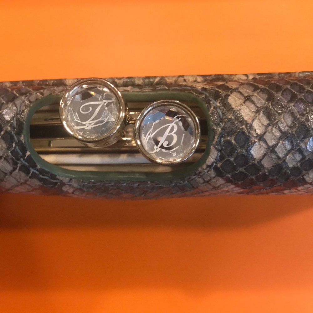 🐍Ted Baker Leather wallet blue/green snakeskin🐍 - Picture 2 of 7